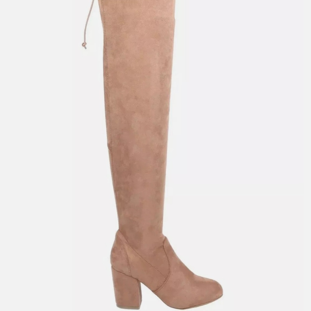 Chamel color over the knee boots